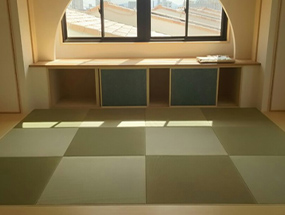ヘリなし畳（琉球畳）